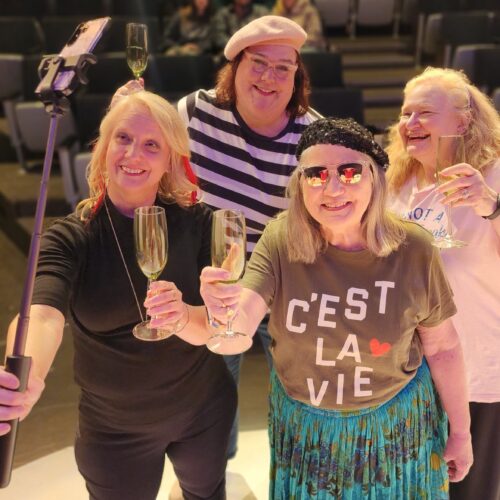 4 women taking selfie 900x900